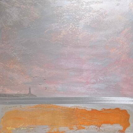 Peinture La jetée par Mahieu Bertrand | Tableau Figuratif Métal Paysages
