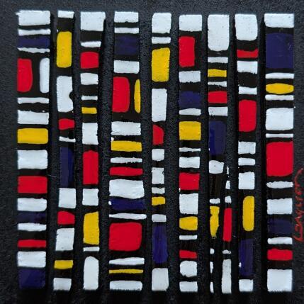 Painting Bc 9 hommage à Mondrian by Langeron Luc | Painting Subject matter Acrylic, Resin, Wood