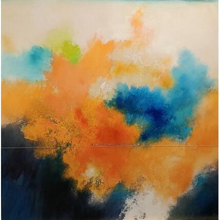 Peinture Abstraction 4016 par Hévin Christian | Tableau Abstrait Acrylique, Huile, Pastel Minimaliste