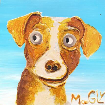 Painting DISTRACTUS by Moogly | Painting Raw art Acrylic, Pigments, Resin Animals