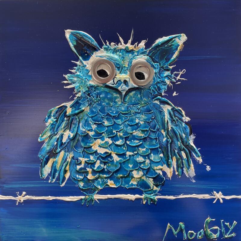 Peinture VERTIGIUS par Moogly | Tableau Art Singulier Animaux Acrylique Résine Pigments
