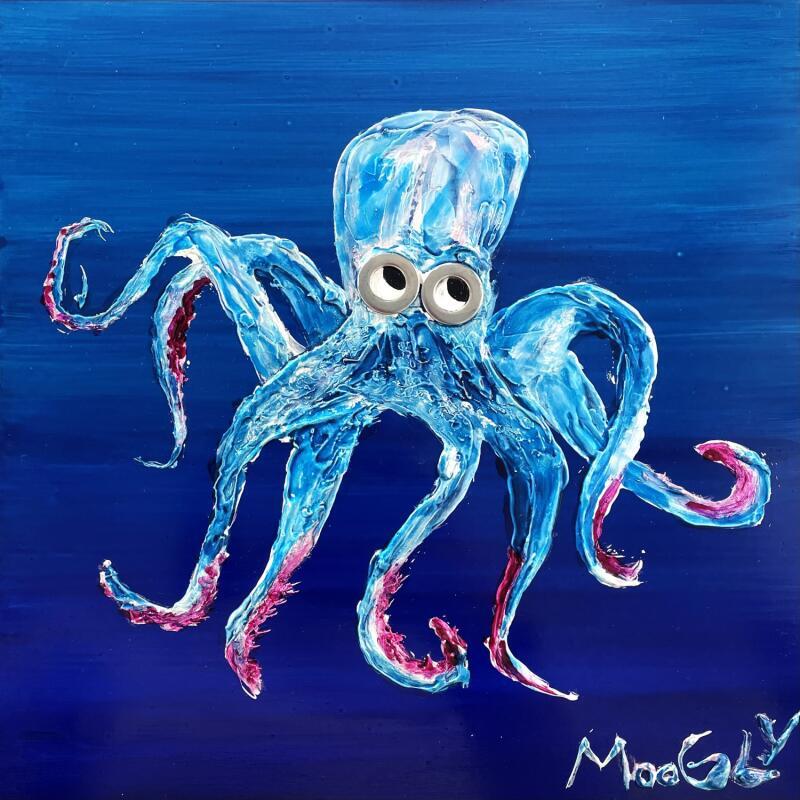 Painting OBJECTIFUS by Moogly | Painting Raw art Animals Acrylic Resin Pigments