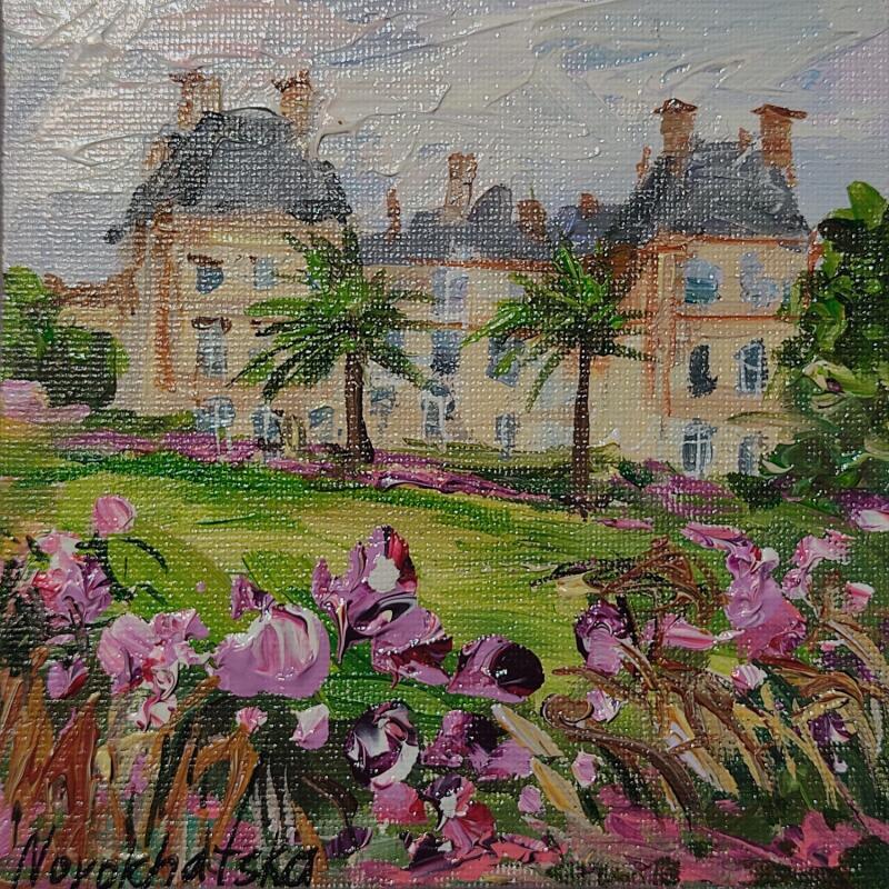 Painting Jardin du Luxembourg by Novokhatska Olga | Painting Figurative Urban Oil Acrylic