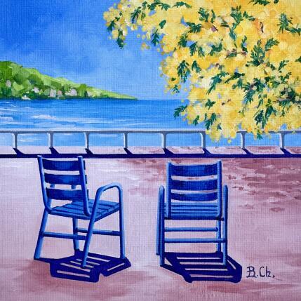 Painting Douce pureté by Chassagnette Béatrice | Painting Figurative Oil Landscapes