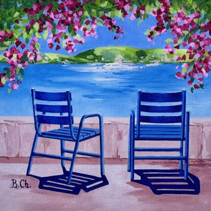 Painting Ombre joyeuse by Chassagnette Béatrice | Painting Figurative Oil Landscapes