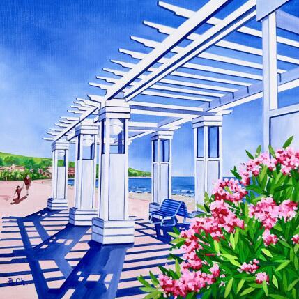 Peinture Azur radieux par Chassagnette Béatrice | Tableau Figuratif Huile Paysages