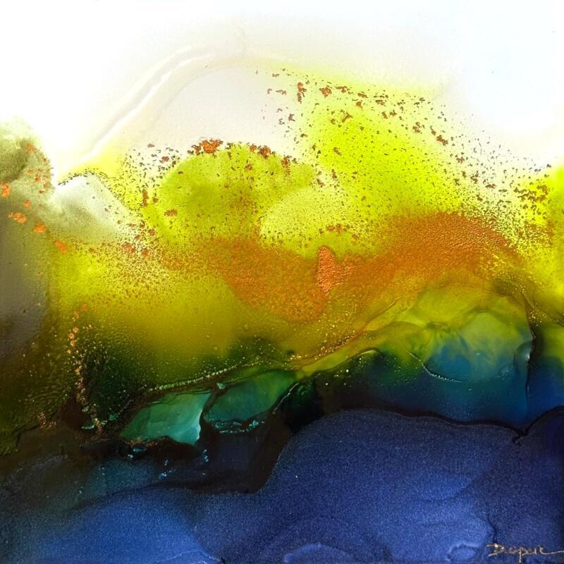 Gemälde CALIBRI 2708 von Depaire Silvia | Gemälde Abstrakt Landschaften Marine Minimalistisch Acryl