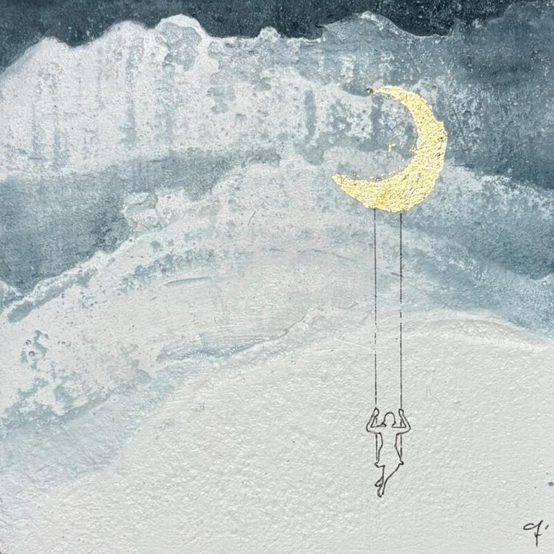 Pintura NYX por Roma Gaia | Pintura Tema Minimalista Acrílico Arena