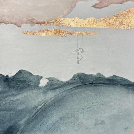 Peinture IL TUO POSTO par Roma Gaia | Tableau Matiérisme Acrylique, Sable Minimaliste