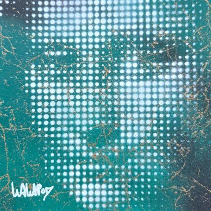 Painting Mini Joconde vert or by Wawapod | Painting Pop-art Acrylic, Posca Pop icons