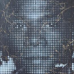 Painting Basquiat Noir et Blanc 20 by Wawapod | Painting Pop-art Acrylic, Posca Pop icons