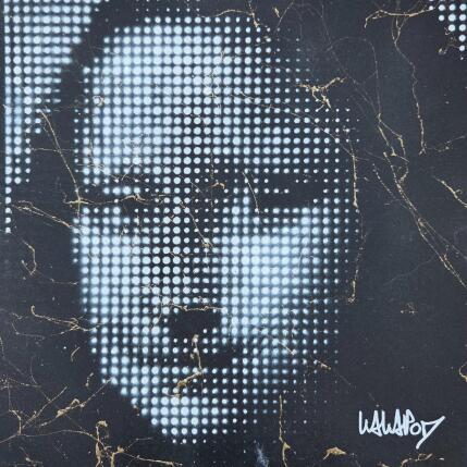 Peinture Joconde noir et blanc 20 par Wawapod | Tableau Pop-art Acrylique, Posca Icones Pop