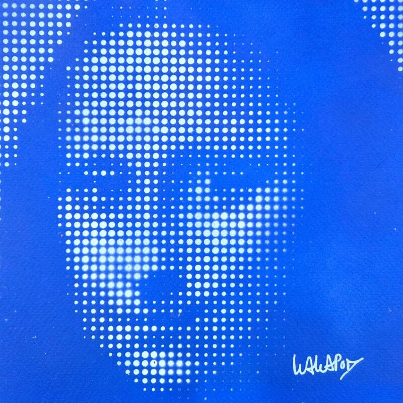 Painting Joconde bleu  by Wawapod | Painting Pop-art Pop icons Acrylic Posca