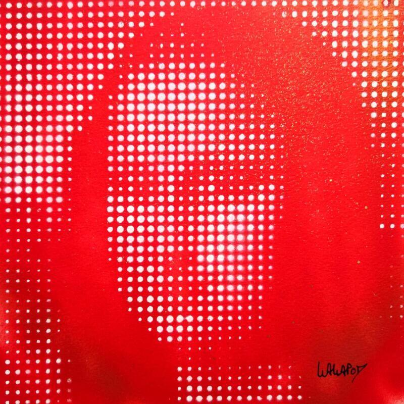 Painting Joconde rouge by Wawapod | Painting Pop-art Pop icons Acrylic Posca