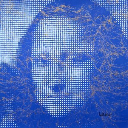 Painting Joconde bleu Or Big by Wawapod | Painting Pop-art Acrylic, Posca Pop icons