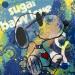 Peinture Snoopy sugar baby par Kikayou | Tableau Pop-art Icones Pop Graffiti Acrylique Collage