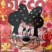 Peinture Minnie par Kikayou | Tableau Pop-art Icones Pop Graffiti Acrylique Collage