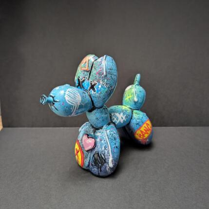 Sculpture Chien ballon 14 par Sufyr | Sculpture Pop-art Bois, Graffiti, Posca Animaux
