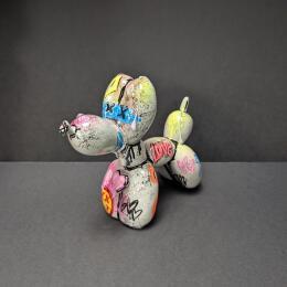 Sculpture Chien ballon 10 by Sufyr | Sculpture Pop-art Graffiti, Posca Animals