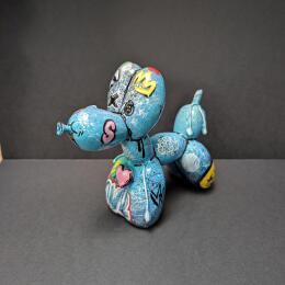Sculpture Chien ballon 9 par Sufyr | Sculpture Pop-art Graffiti, Posca Animaux