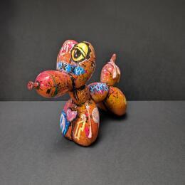 Sculpture Chien ballon 4 by Sufyr | Sculpture Pop-art Graffiti, Posca Animals