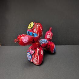 Sculpture Chien ballon 15 by Sufyr | Sculpture Pop-art Graffiti, Posca Animals
