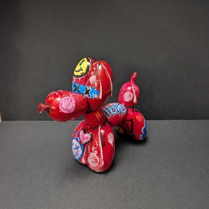 Sculpture Chien ballon 15 par Sufyr | Sculpture Pop-art Graffiti, Posca Animaux
