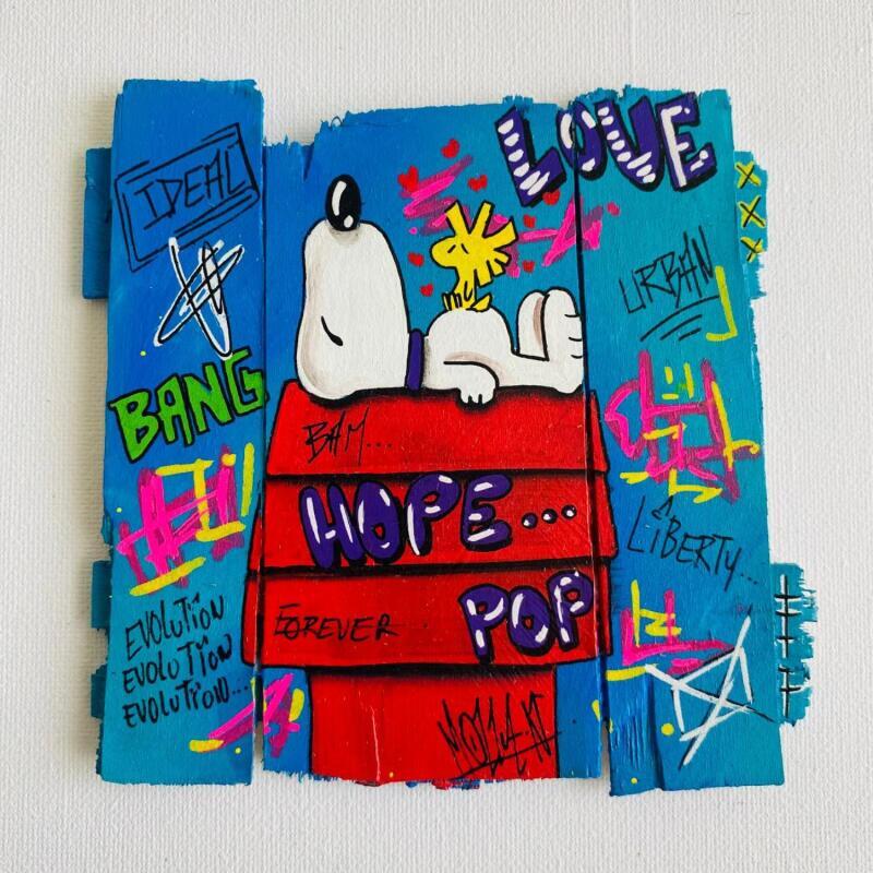 Pintura Life por Molla Nathalie  | Pintura Pop art Iconos pop Madera Acrílico Posca