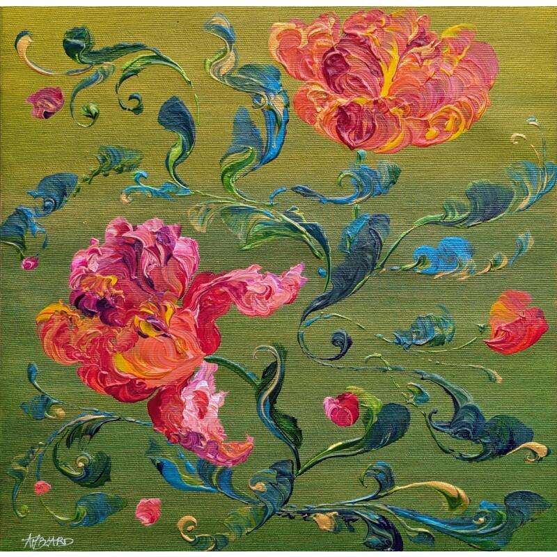 Peinture Tulipes aux couleurs automnales par Amblard Florence | Tableau