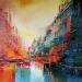 Peinture Lumières reflétées par Levesque Emmanuelle | Tableau Huile