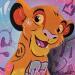 Painting Simba by Lemoine Mael | Painting Pop-art Pop icons Graffiti Acrylic