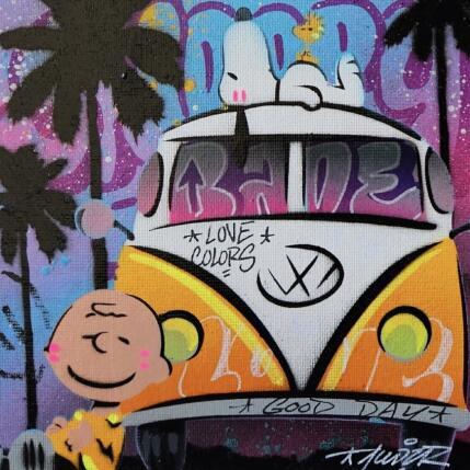 Painting Snoopy big van by Lemoine Mael | Painting Pop-art Acrylic, Graffiti Pop icons