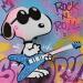 Painting Snoopy rock by Lemoine Mael | Painting Pop-art Pop icons Graffiti Acrylic