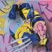 Painting Wolverine by Lemoine Mael | Painting Pop-art Pop icons Graffiti Acrylic