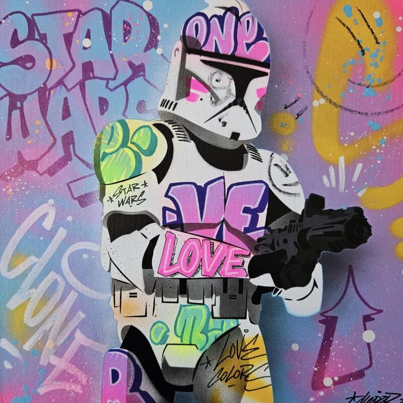 Painting Clone 4981 by Lemoine Mael | Painting Pop-art Pop icons Graffiti Acrylic