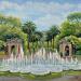 Painting Parque de Casilda Iturrizar by Kochevykh Yulia | Painting Realism Landscapes Architecture Oil
