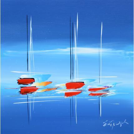 Painting L'élégant des océans by Munsch Eric | Painting Figurative Acrylic, Oil Marine