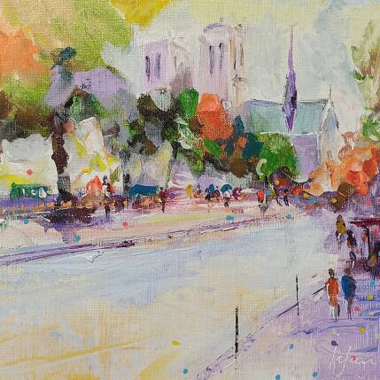 Painting L'automne se dévoile by Yavru Irfan | Painting Figurative Oil