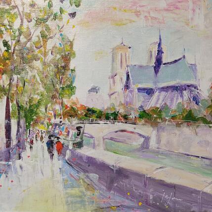 Painting Elle réchauffe mon coeur by Yavru Irfan | Painting Figurative Oil