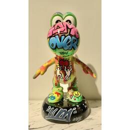 Sculpture Game over by Luna | Sculpture Pop-art Acrylic, Graffiti, Posca Pop icons