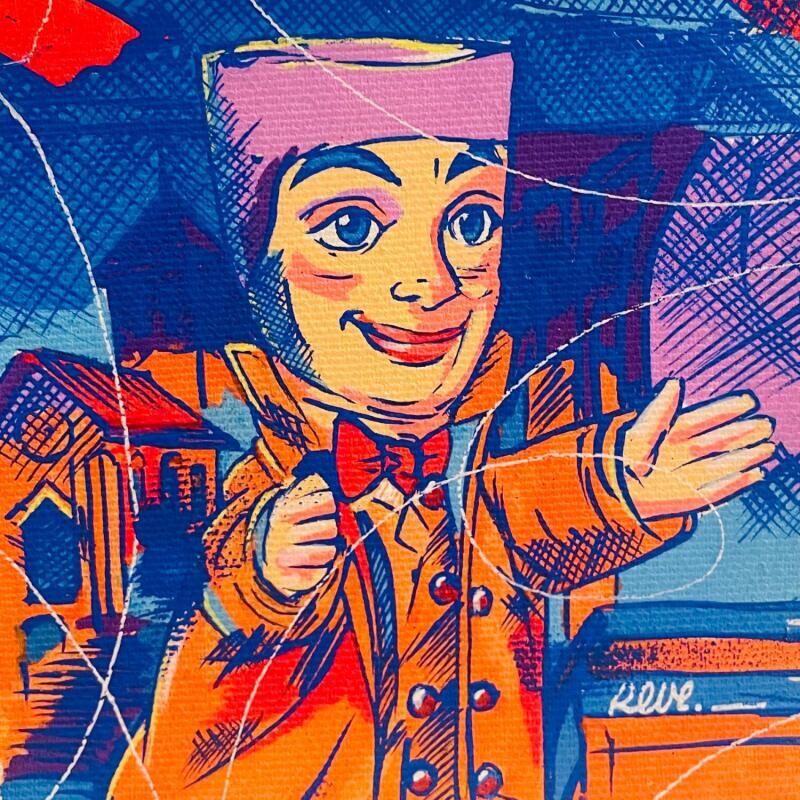 Peinture Guignol  par Revel | Tableau Pop-art Icones Pop Acrylique