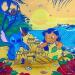 Peinture Lilo et Stitch par Revel | Tableau Pop-art Icones Pop Acrylique Posca