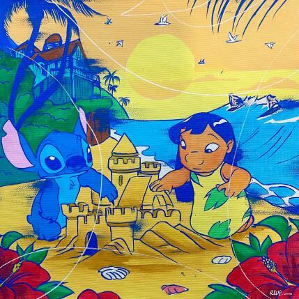Peinture Lilo et Stitch par Revel | Tableau Pop-art Acrylique, Posca Icones Pop