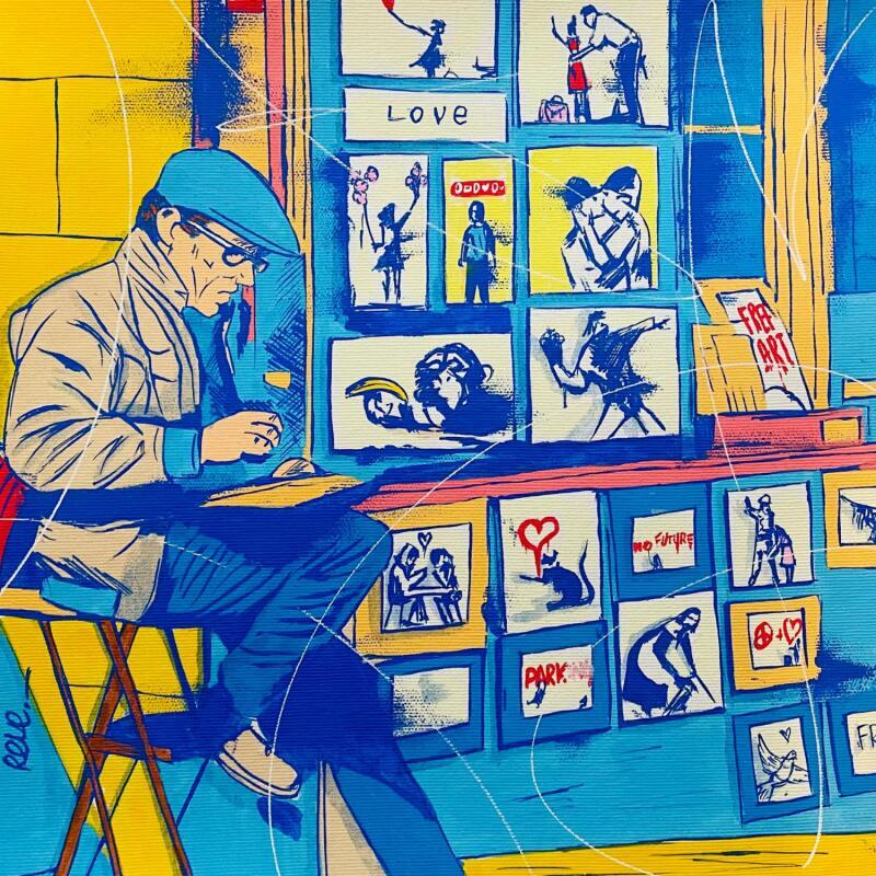 Gemälde Banksy von Revel | Gemälde Street art Urban Pop-Ikonen