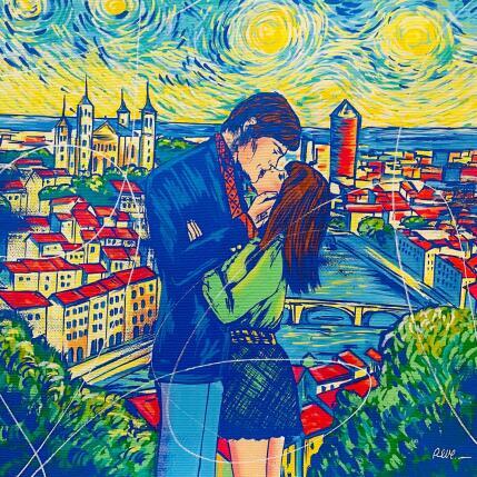 Pintura Coup de foudre à Lyon por Revel | Pintura Pop art Acrílico, Posca Iconos pop