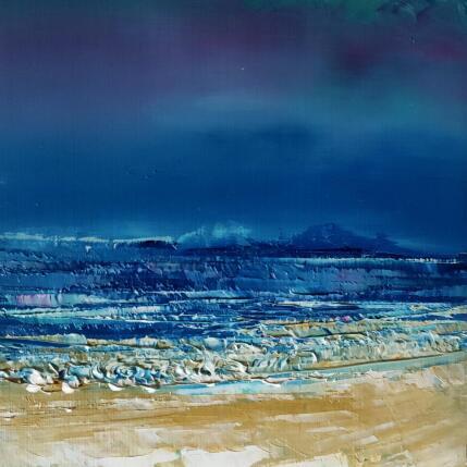 Pintura Vagues bleu nuit por Levesque Emmanuelle | Pintura  Aceite