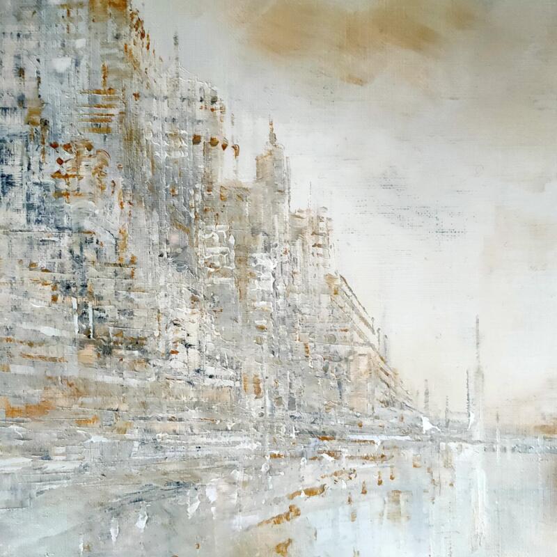 Painting White light by Levesque Emmanuelle | Painting Oil