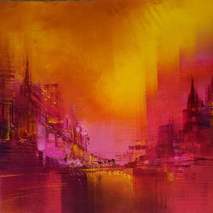 Peinture F3 Warm sensation par Levesque Emmanuelle | Tableau Huile