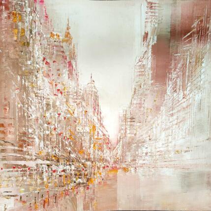 Gemälde Silhouettes oranges von Levesque Emmanuelle | Gemälde  Öl