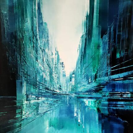 Painting Menthe givrée by Levesque Emmanuelle | Painting Oil